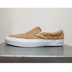 Vans X Ceremony Brown Wool Slip On Sz 8.5 supreme